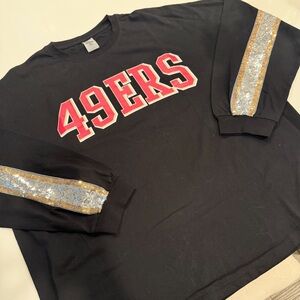 49ERS Black Long Sleeve women’s